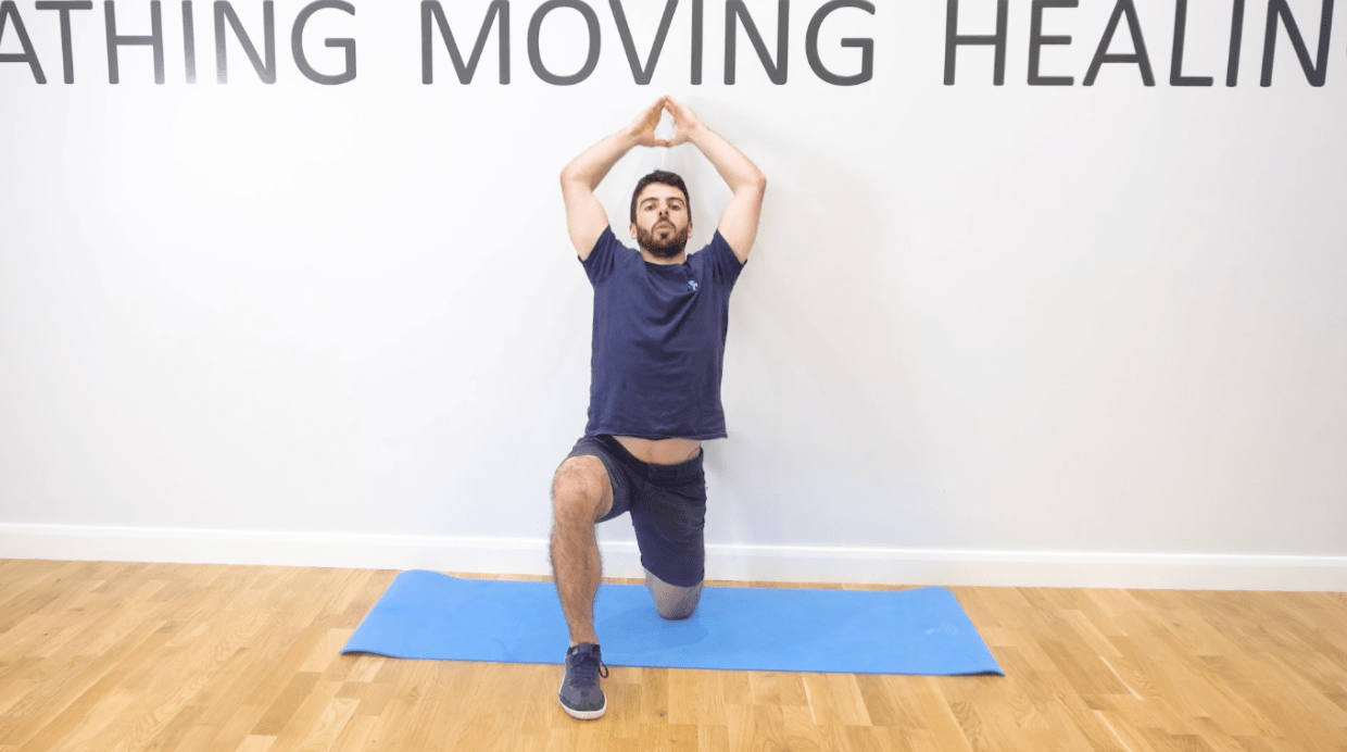Hands Overhead - 3d Quad Stretch Knee Exercise